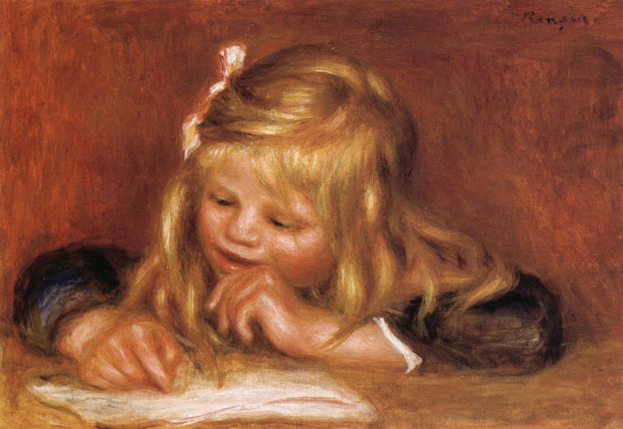 Pierre Renoir Coco Reading